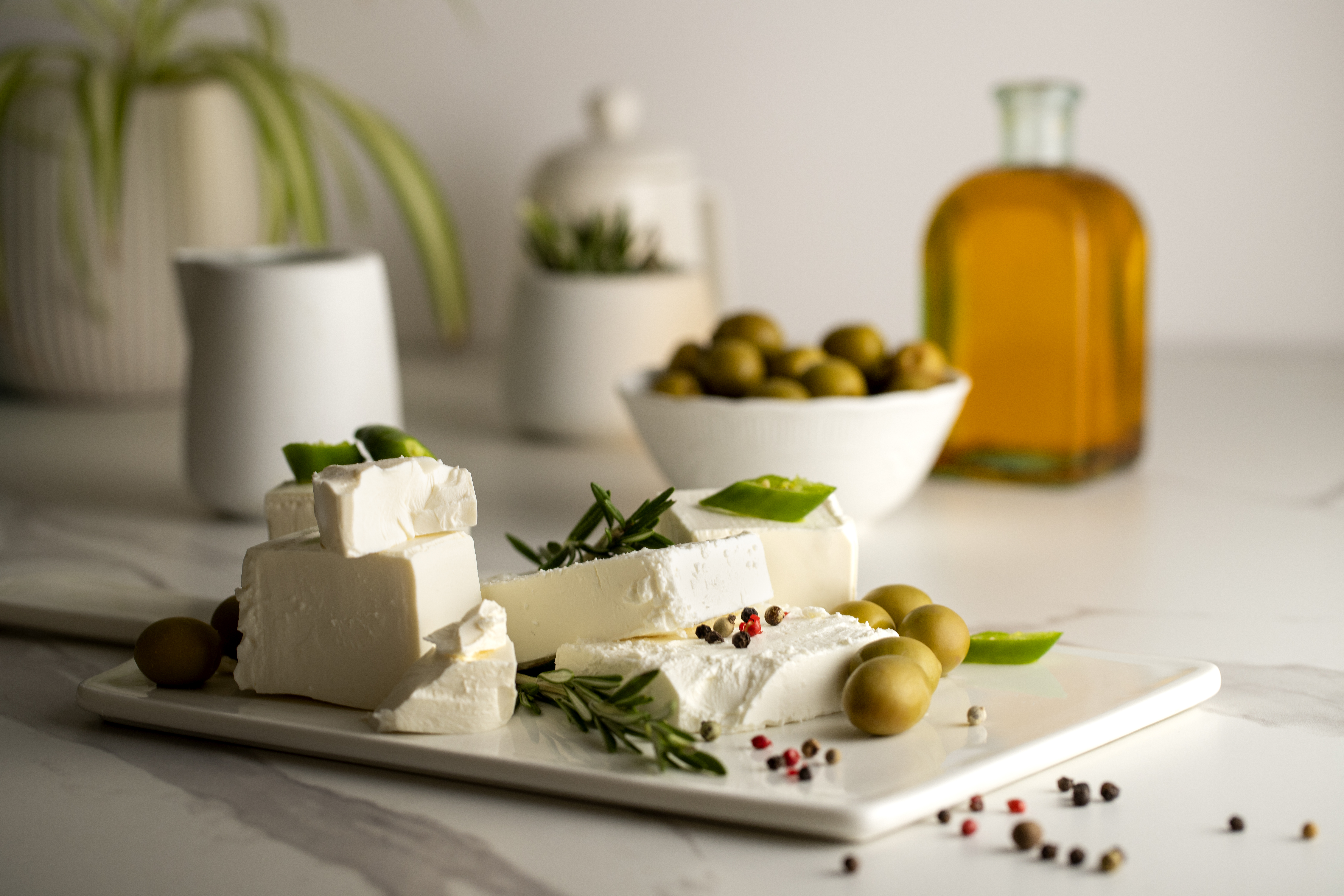 Association fromage et herbes fraiches