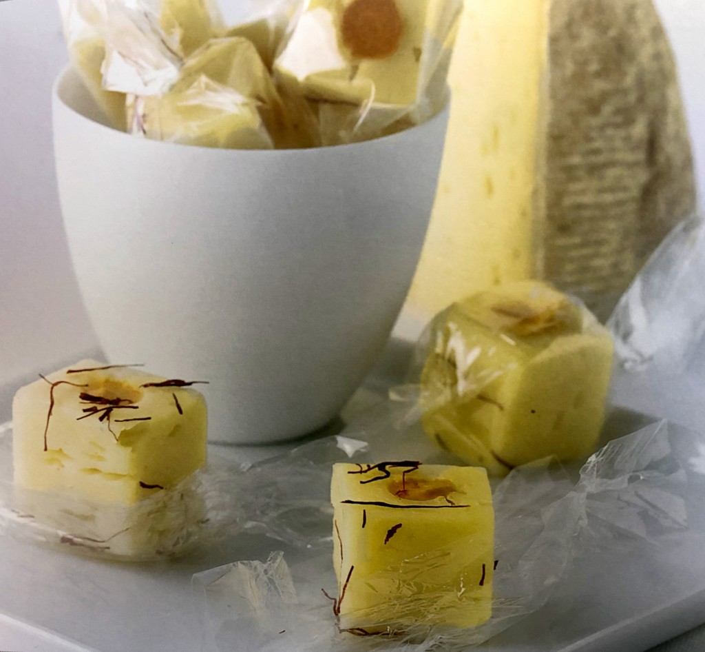 Bonbons de bethmale à la moutarde de safran et crème d’Isigny