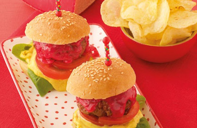 Burgers au Pink Queen Cheese