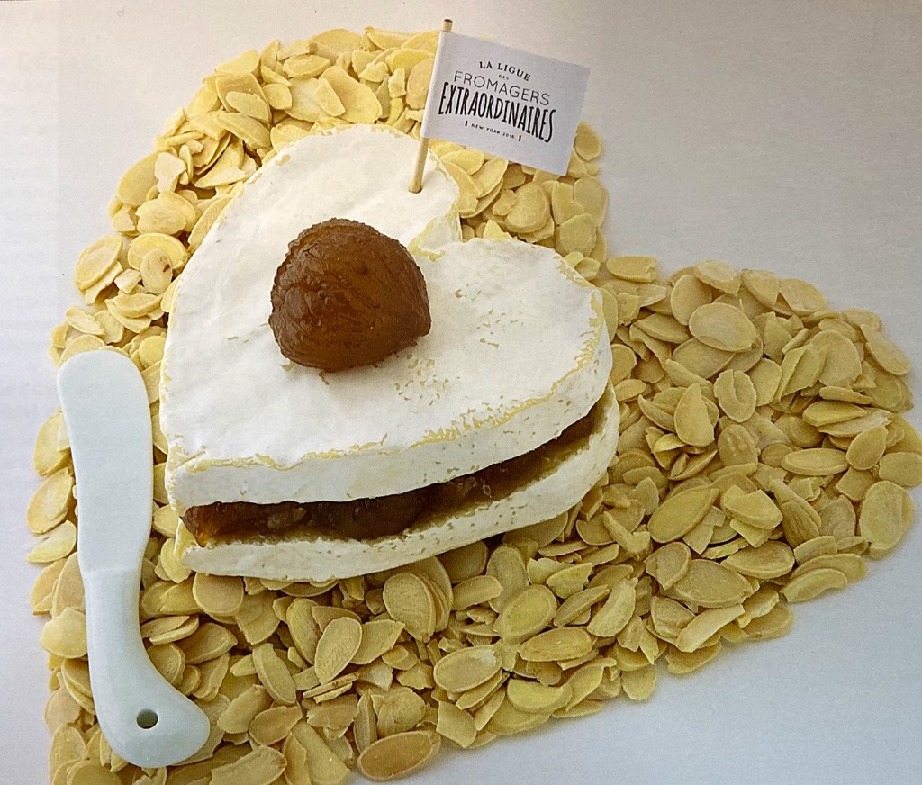 Coeur de neufchâtel fondant en moelleux de marrons confits