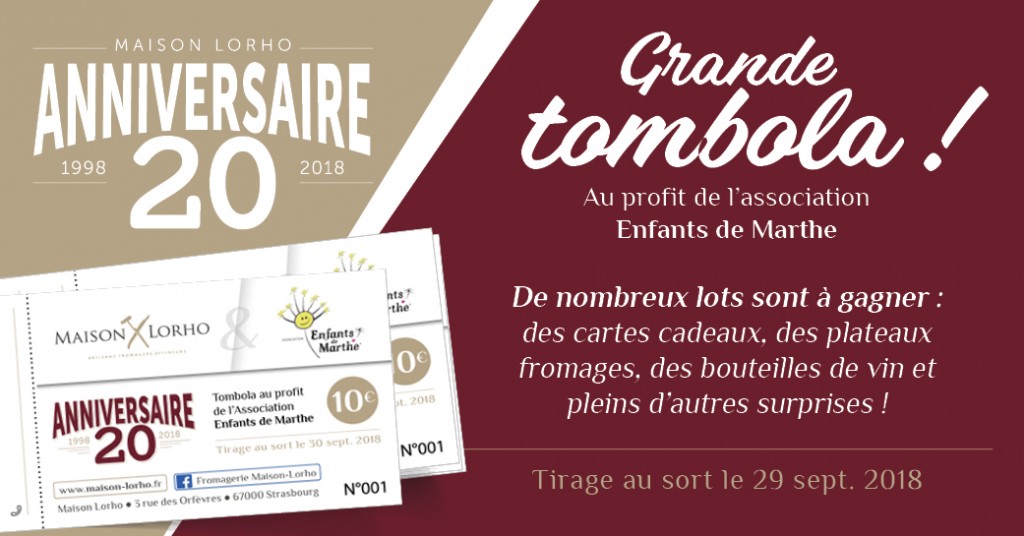 Grande Tombola : Faites plaisir et gagnez de super lots !