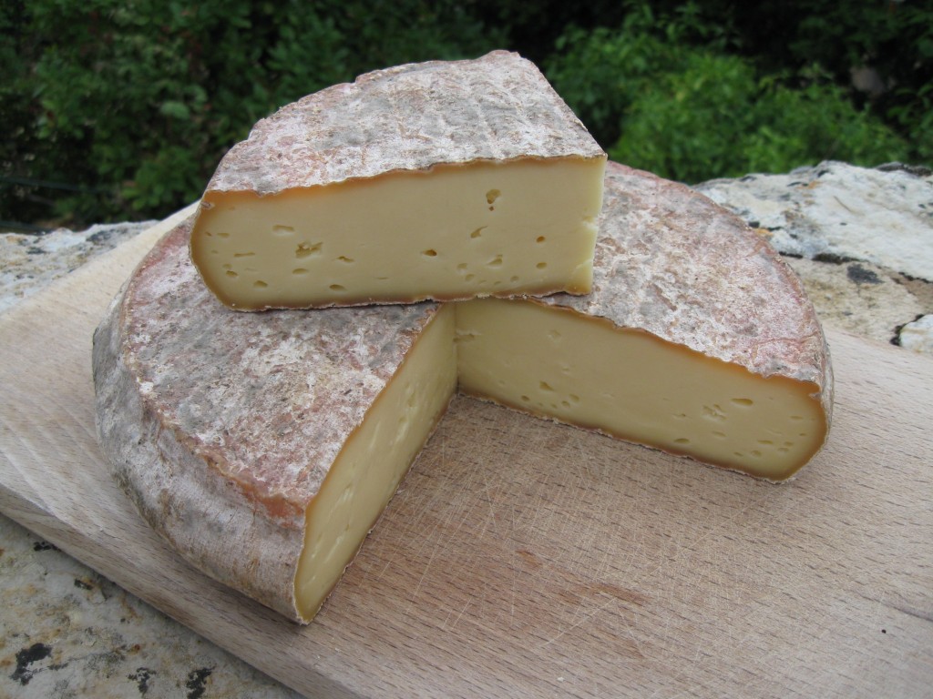 Nougat de Saint-Nectaire aux morilles et craquant de pistaches concassés